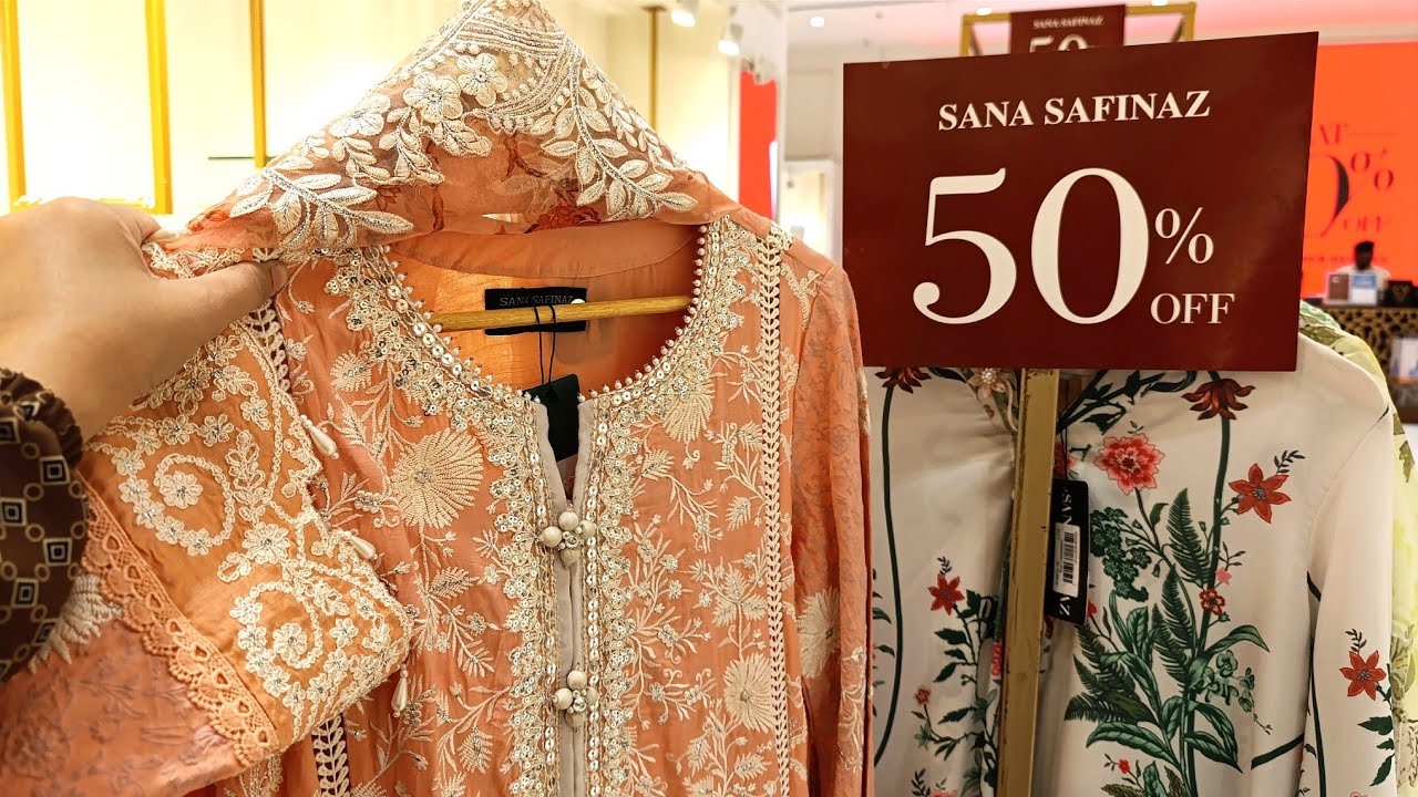 Sana Safinaz Sale 2024 Flat 50%Off♥️Sana Safinaz Summer Sale 2024♥️