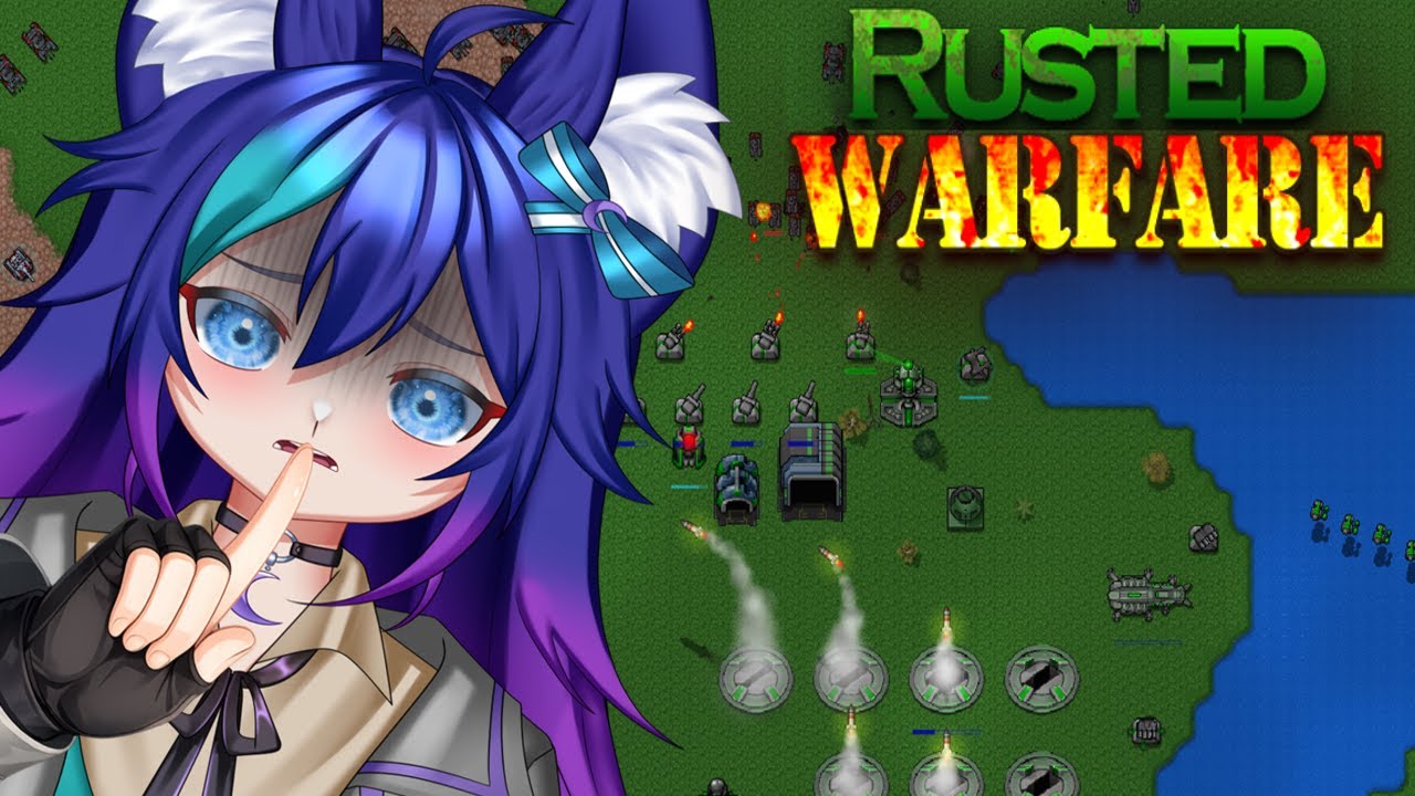 Lunako Builds a War Machine Base⚔️#Lunako #RustedWarfare #BaseBuilding #Strategy #Vtuber #EN #Shorts