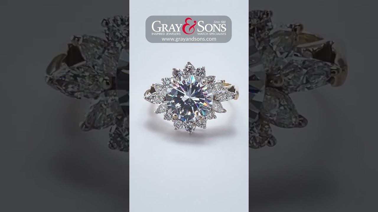 GIA certified 3.04 carat round brilliant cut diamond- D color- SI2 clarity | Gray & Sons Jewelers