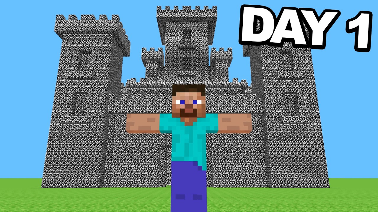 Minecraft 100 Days, But Its Old