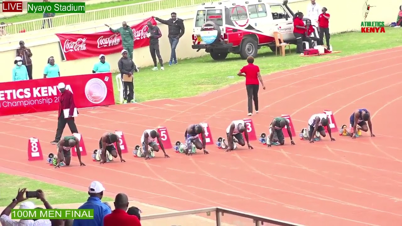 Ferdinand Omanyala wins the Kenyan National Athletics Championships in 9.96