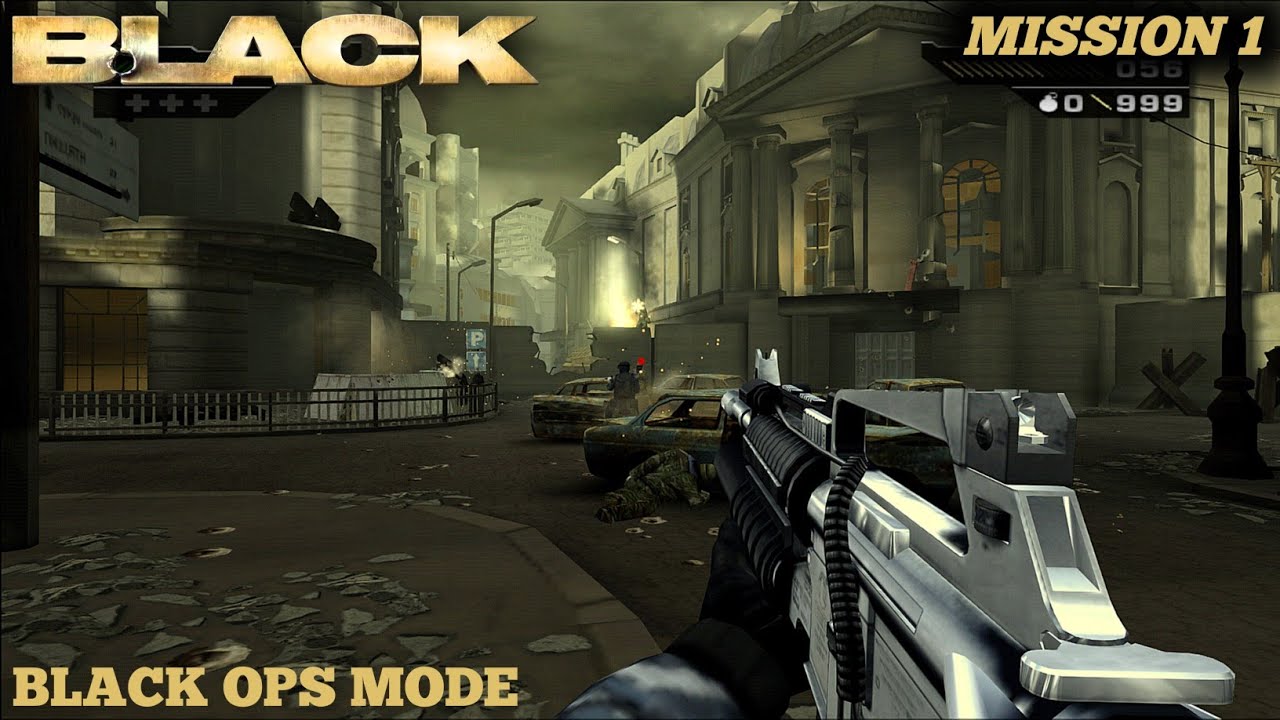 BLACK (PS2) - Mission 1: Veblensk City Streets - Black Ops Mode