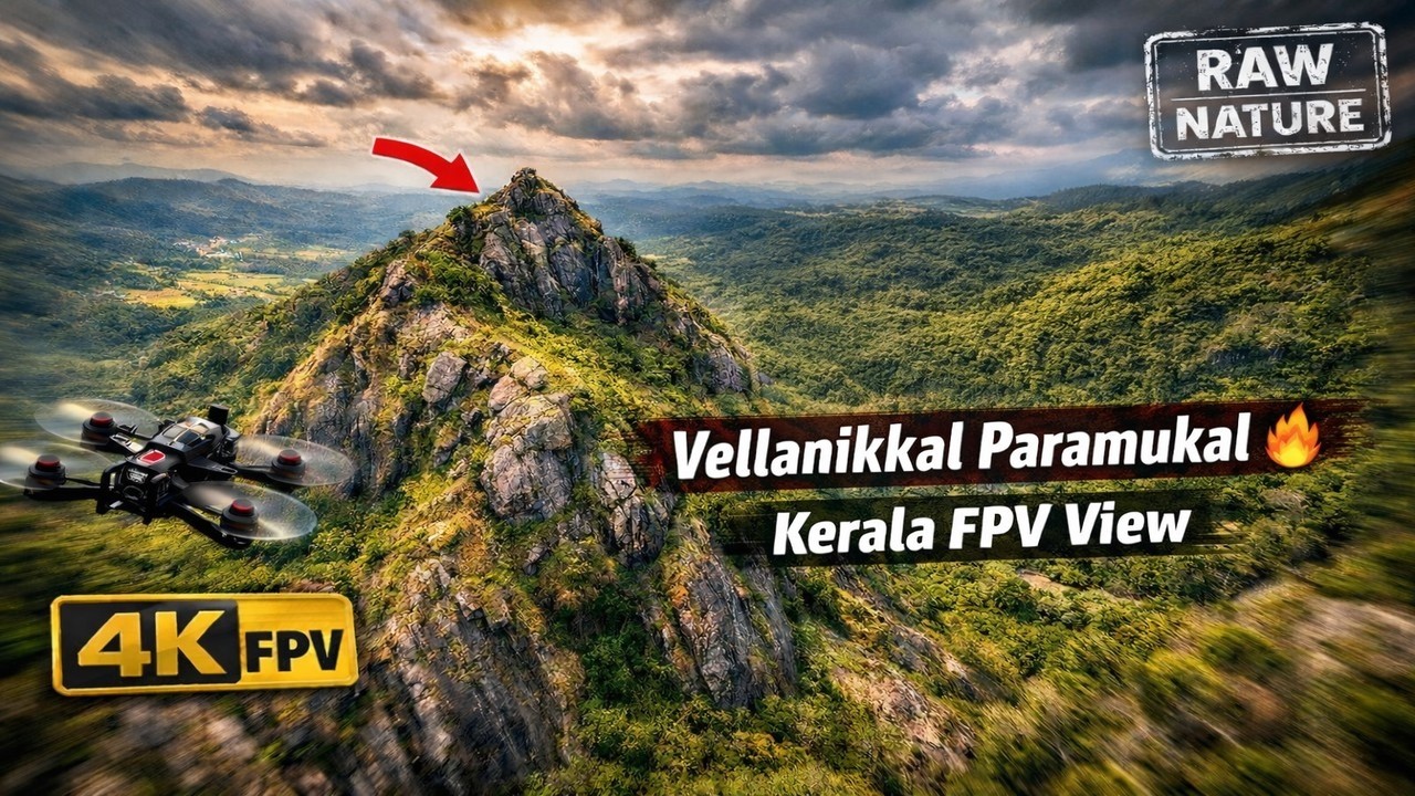 Kerala’s Hidden Rock Peak | Vellanikkal Paramukal FPV | 4K #venjaramoodu #DroneView #FPV