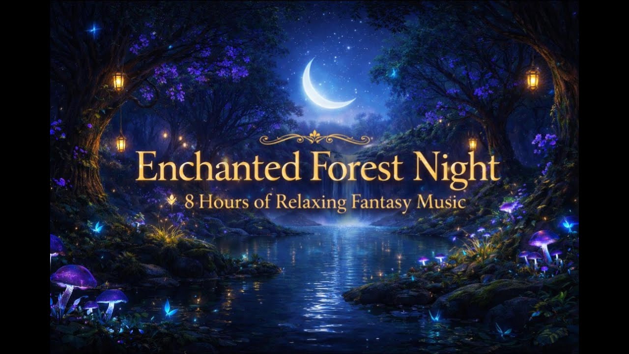 Enchanted Forest Sleep Music 🌙 8 Hours of Deep Sleep, Relaxation & Stress Relief, Reduce Anxiety