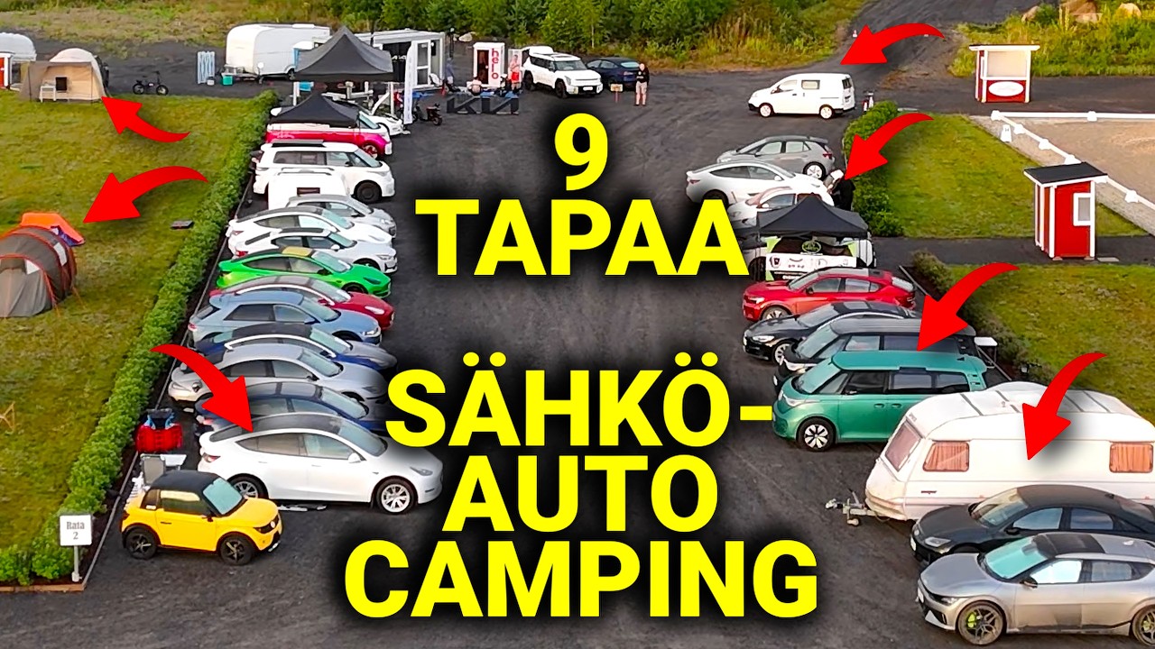 550. Näin yövyt sähköautossa, 9 tapaa sähköauto-campingiin