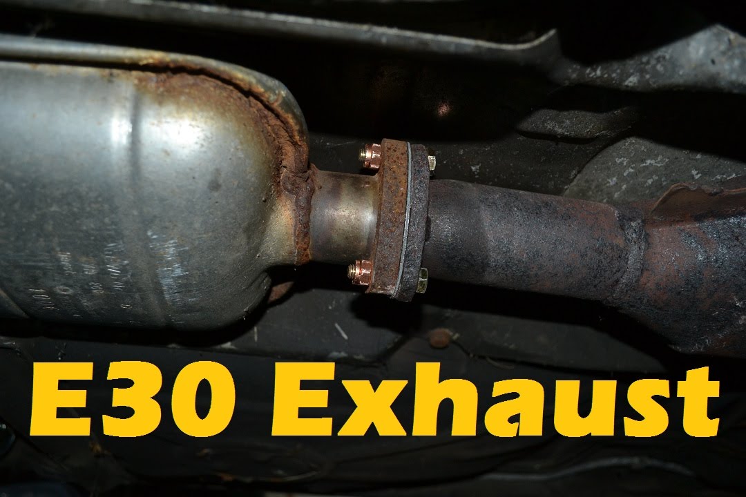 1987 E30 325e Project Eta- Exhaust and Muffler Installation