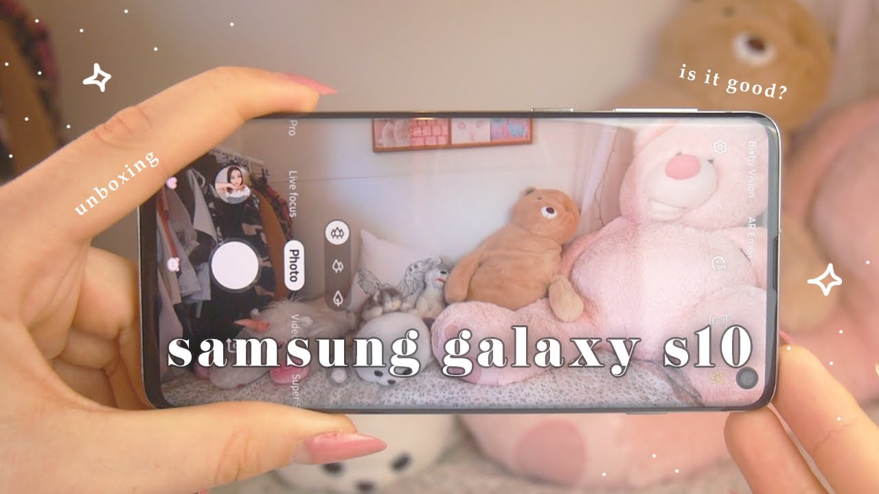 ❤︎ Обзор телефона Samsung Galaxy S10 | Призма Белый | KAWAII ТЕМА ❤︎