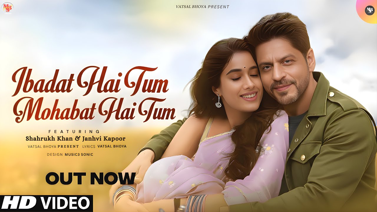 Ibadat Hai Tum | Mohabbat Hai Tum | Shahrukh Khan | Janhvi Kapoor | Official Video | New Song 2025