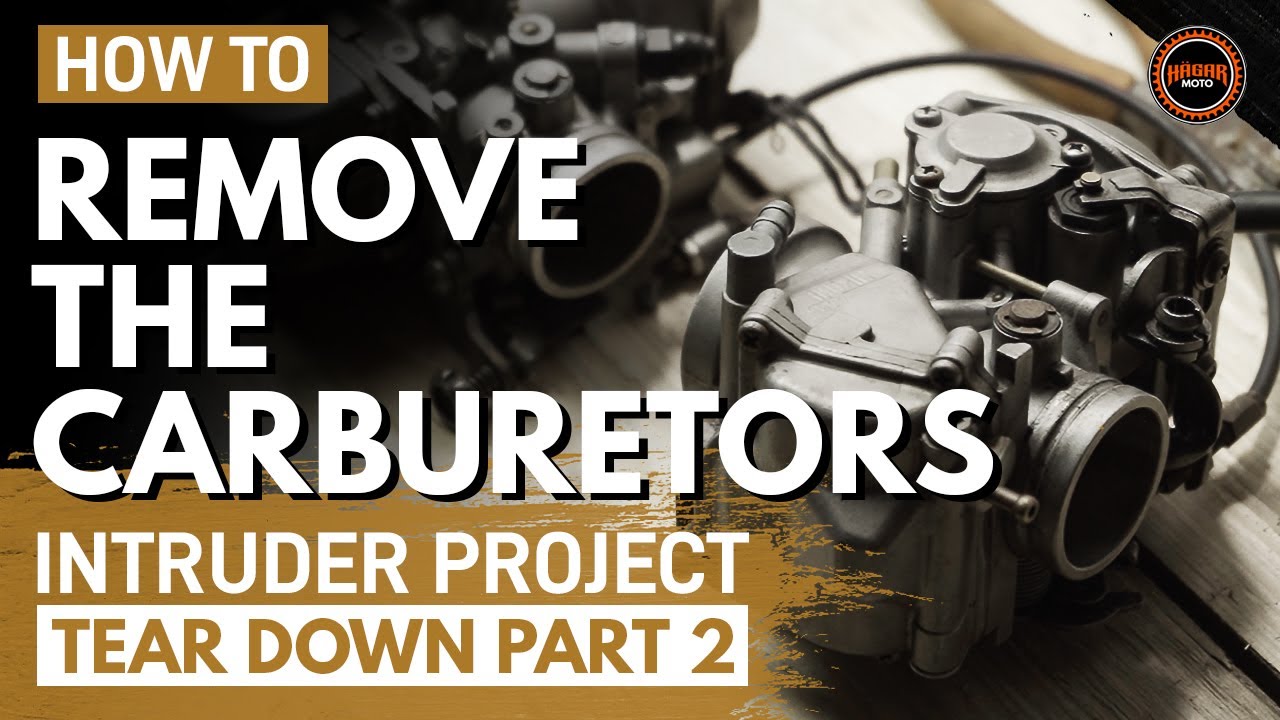 Suzuki Intruder VS1400: Remove Carbs - Tear Down Part 2