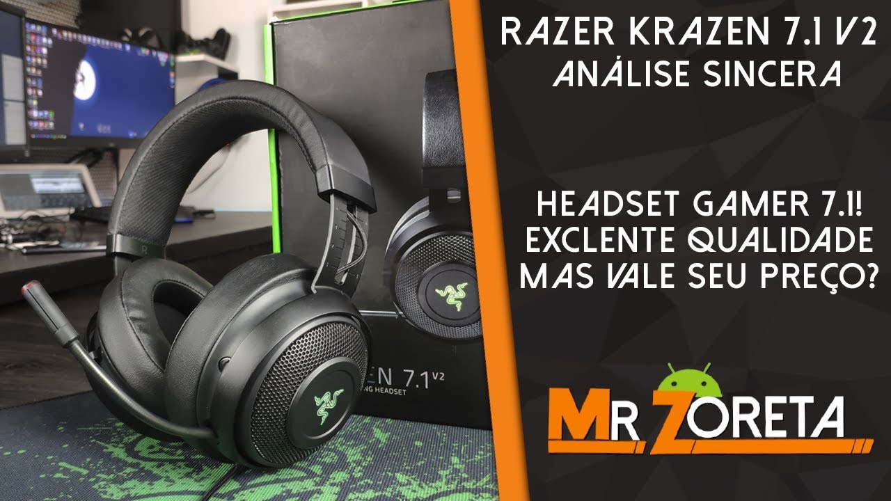 Razer Kraken 7.1 V2 - Meu primeiro RAZER! Valeu a pena? - Análise completa