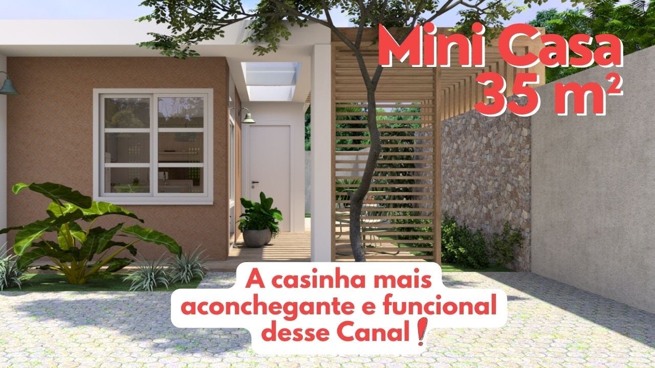 Mini Casa 35m² - Pequena e mais aconchegante desse Canal  🤩