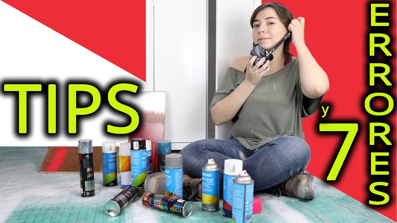 🎇 Cómo PINTAR con PINTURA en AEROSOL | Errores y Tips de PINTURA en SPRAY