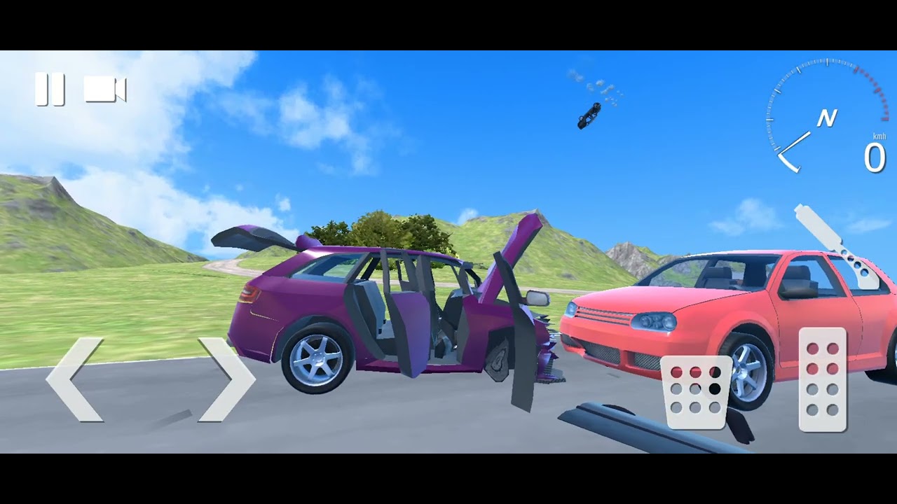 Reckless moves on busy roads car ke video || # car #race #crash 