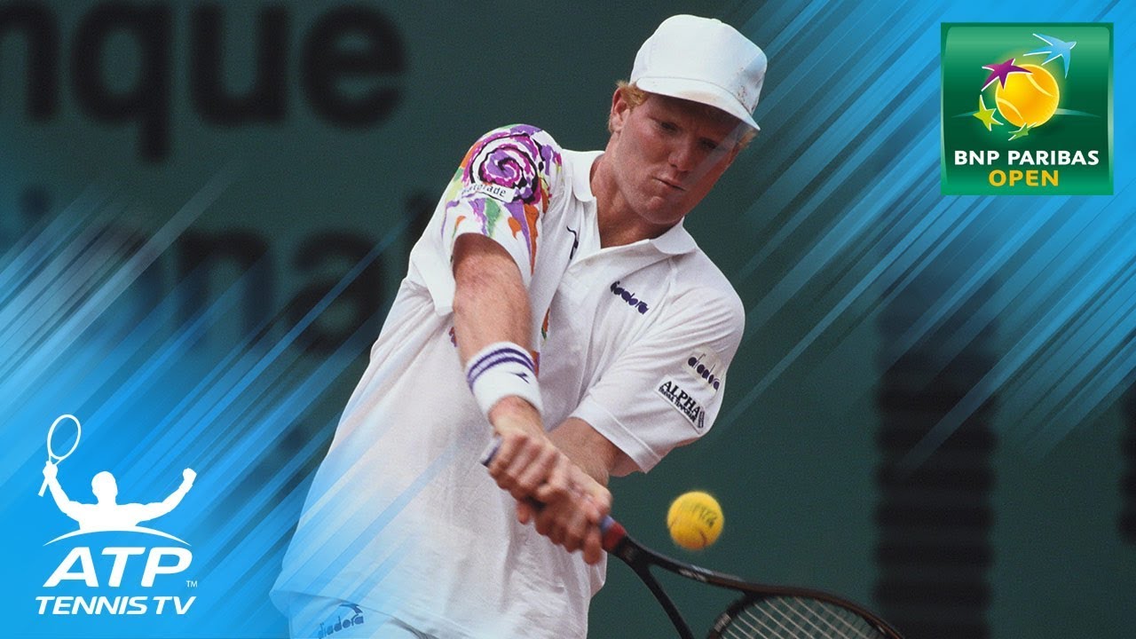 Jim Courier vs Guy Forget: Top 5 Rallies and Winning Moment | Indian Wells 1991 Final