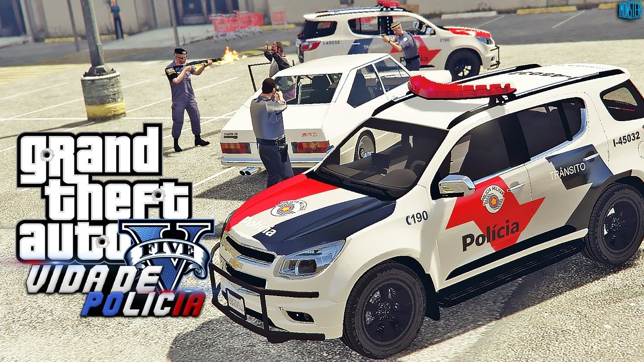 GTA V - Vida de Policia - Atendendo Roubo de Carro Artigo 155 | Ep.07