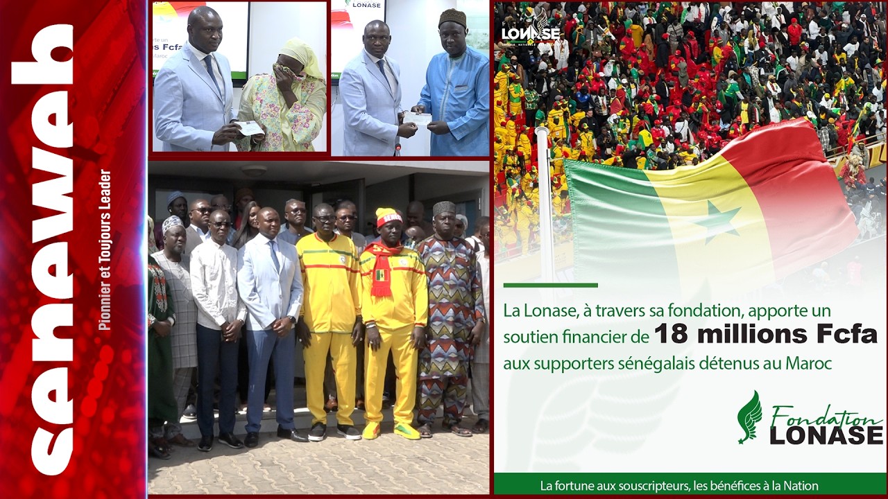 Solidarité Korité :Chaque famille de supporter détenu au Maroc reçoit 1 million de FCFA de la LONASE
