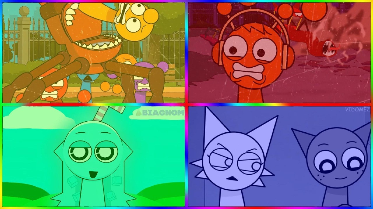 SPRUNKI ALL COLOR PHASES HELP! | Tiles Hop EDM Rush | Part 10