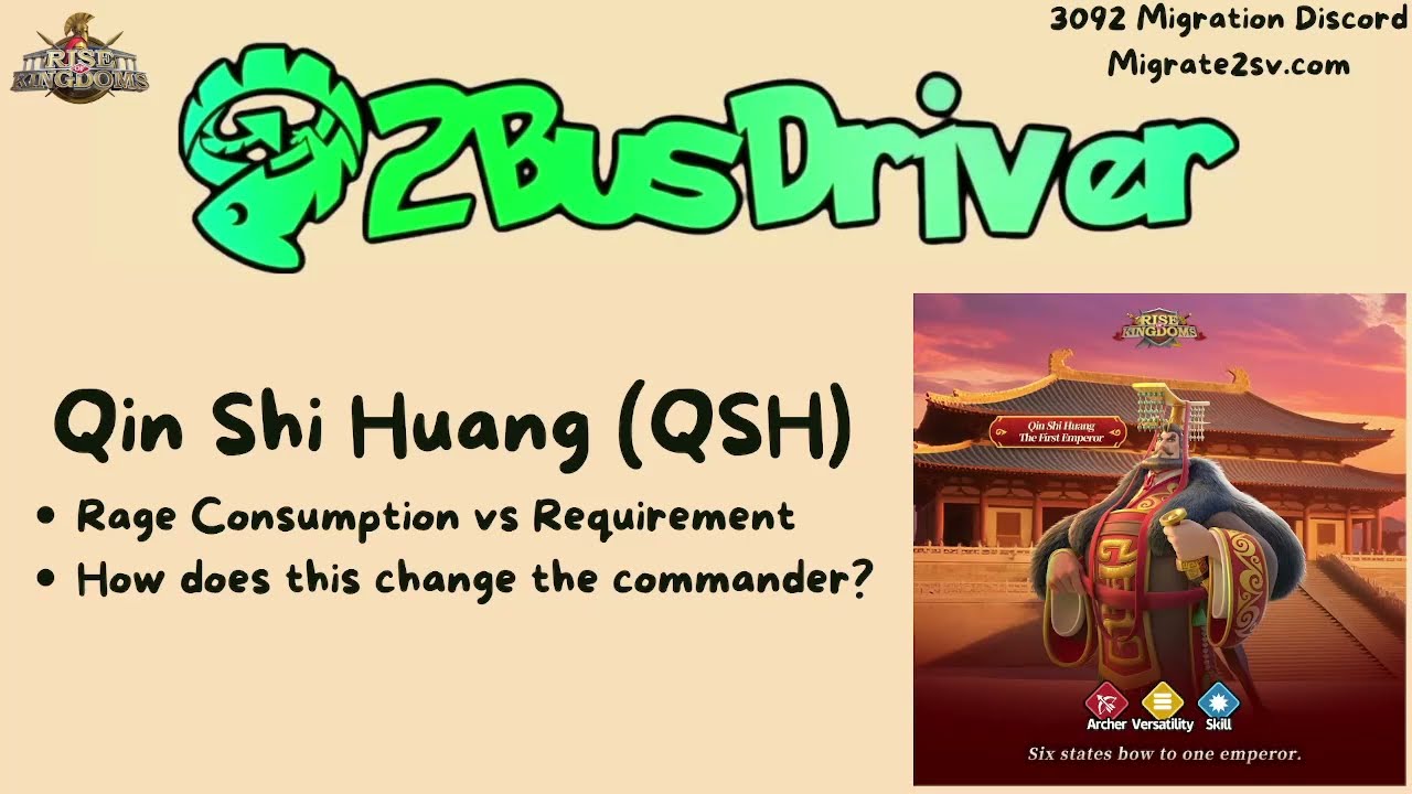 Understanding how Qin Shi Huang (QSH) works [Part 2] Rise of Kingdoms