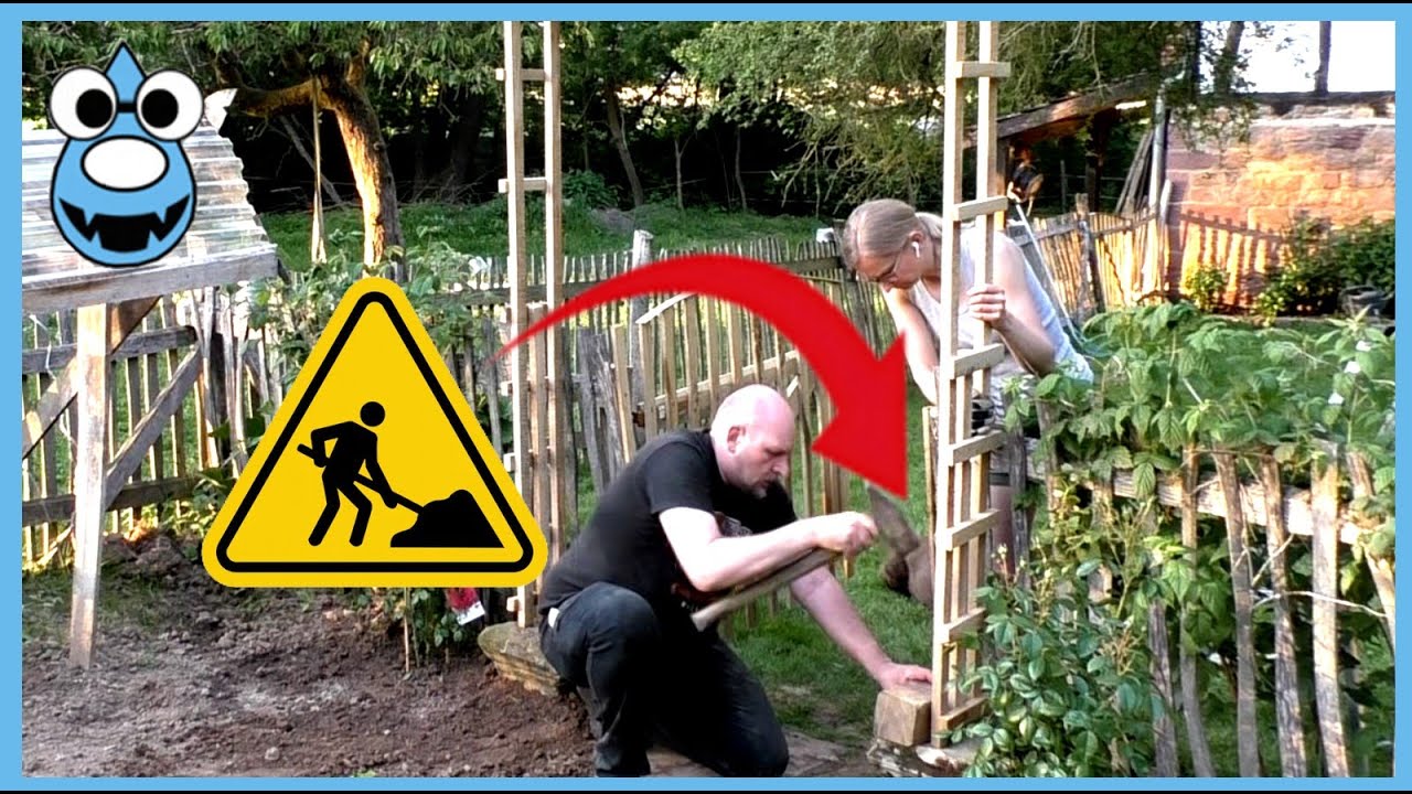 🌹Bauerngarten gestalten🌼🌻 Rosenbogen aus Eichenholz selbst bauen🌷