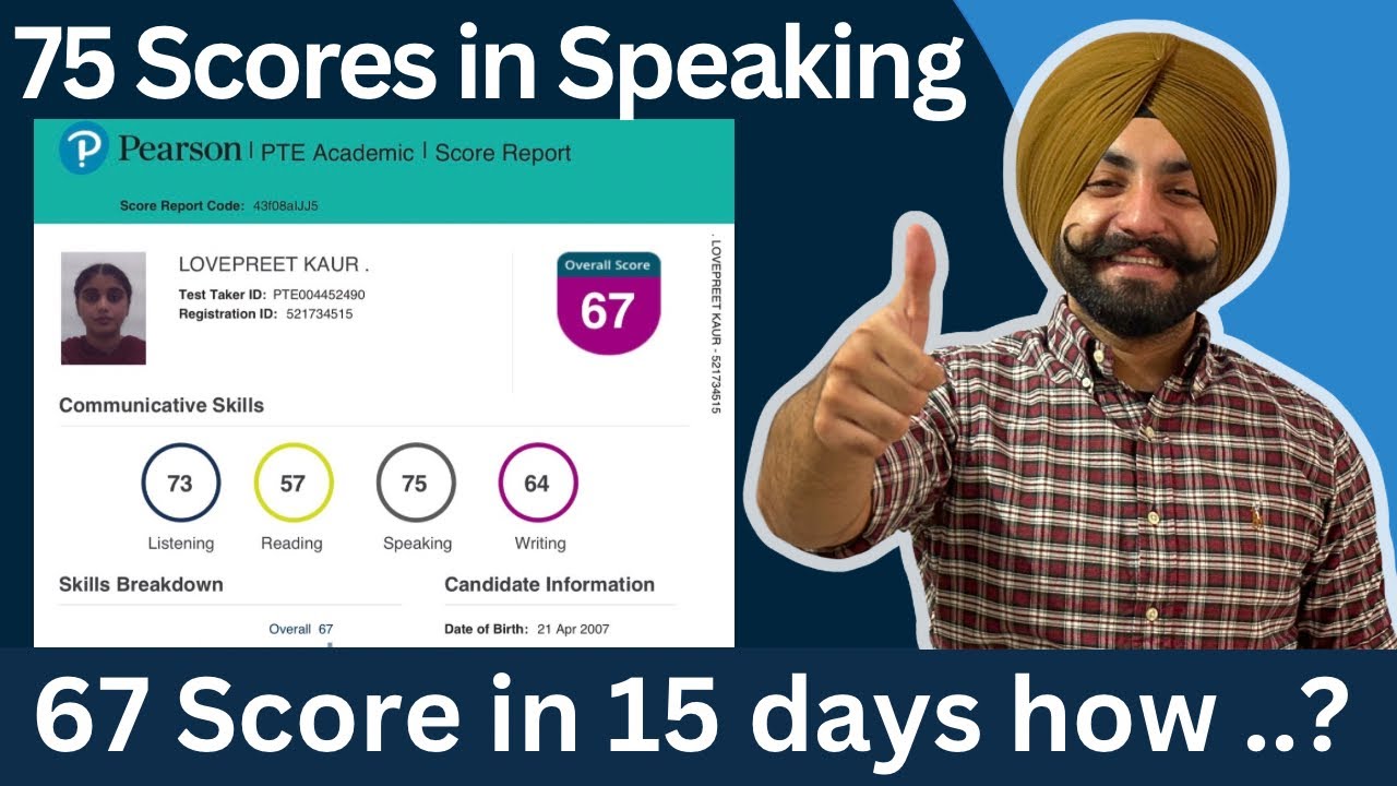 PTE exam review lovepreet kaur 67 Scores in 15 days, new templates, tips & tricks ( Gurwinder PTE )