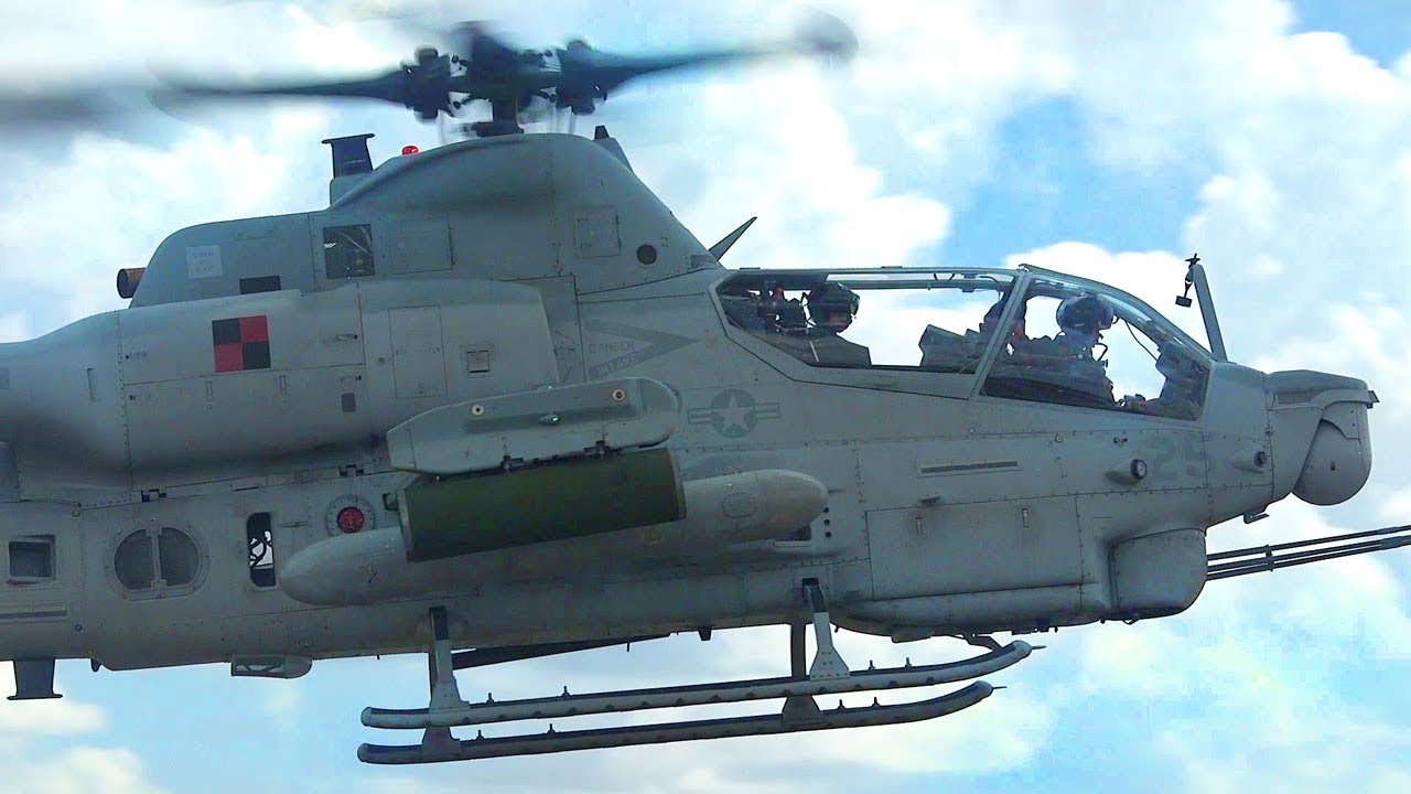 Marine AH-1 SuperCobras With HMLA-167 