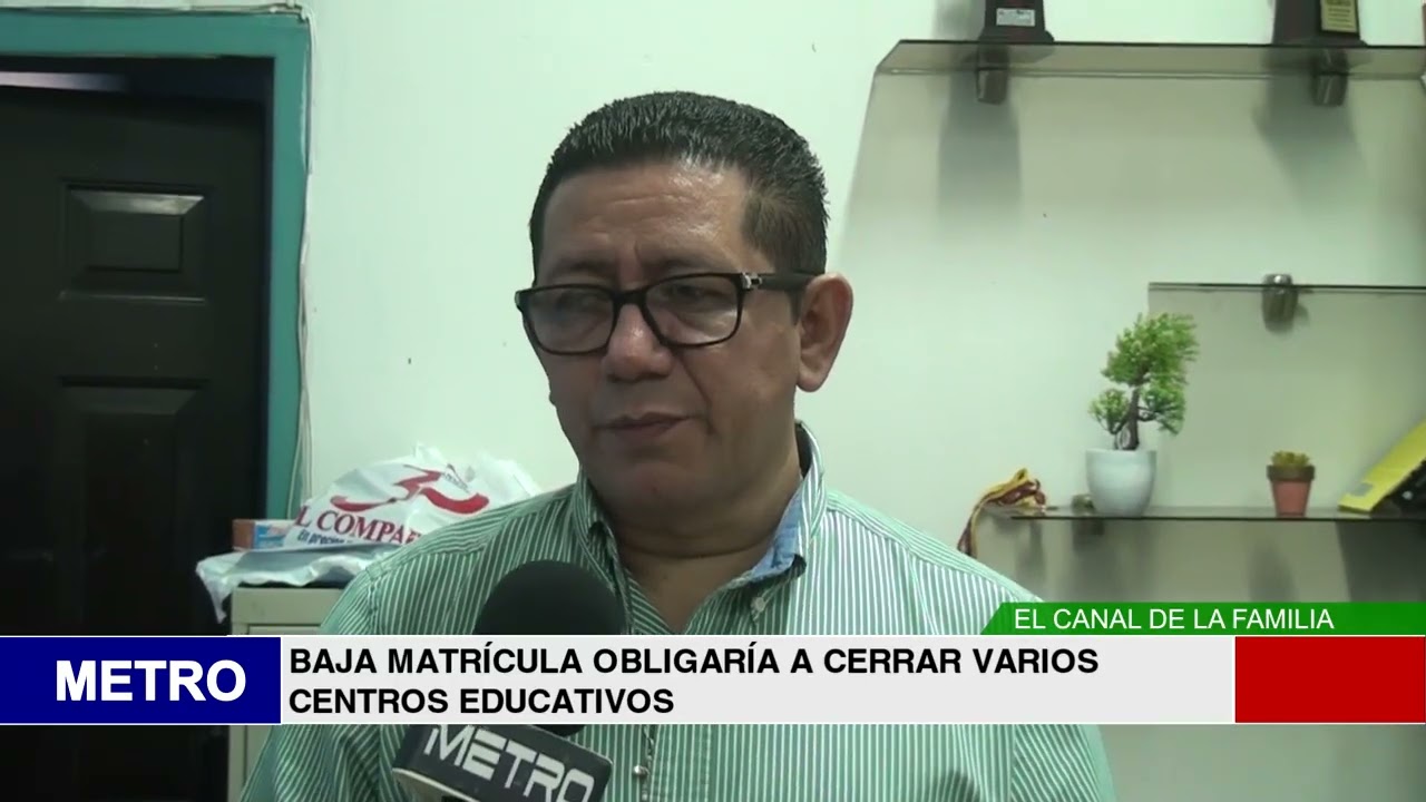 BAJA MATRÍCULA OBLIGARÍA A CERRAR VARIOS CENTROS EDUCATIVOS