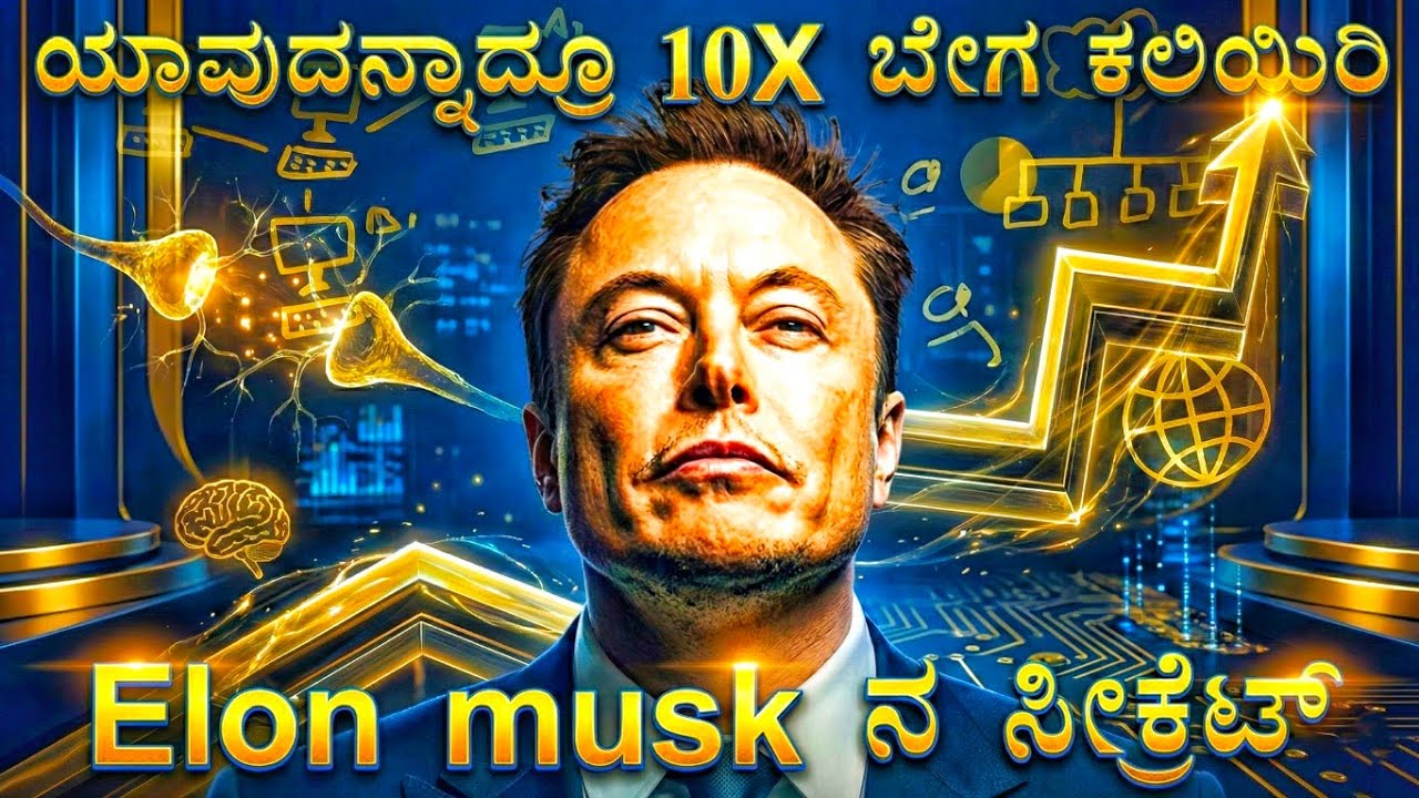 🚀🧠 Elon Musk ಯಶಸ್ಸಿನ ಸೀಕ್ರೆಟ್ ಬಹಿರಂಗ! 10 ಪಟ್ಟು ವೇಗವಾಗಿ ಕಲಿಯುವ ಪವರ್‌ಫುಲ್ ಟೆಕ್ನಿಕ್ ಇದು 🤯🤫