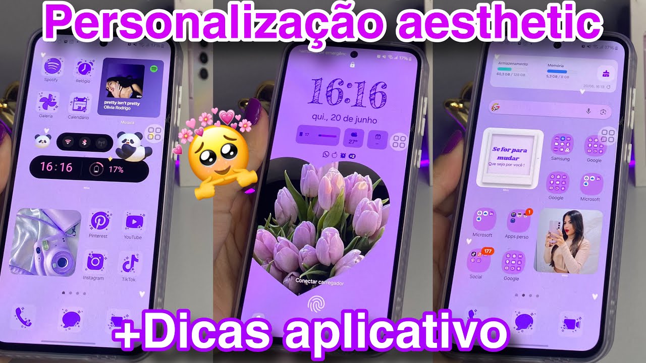 PERSONALIZAÇÃO E ORGANIZAÇÃO DO MEU CELULAR | Samsung A55 5G