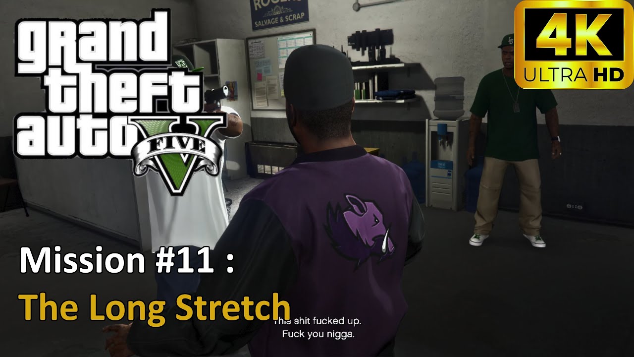 GTA 5 Story Mode – Mission #11 : The Long Stretch (Franklin, Lamar & Stretch) | PS5 4K 60FPS