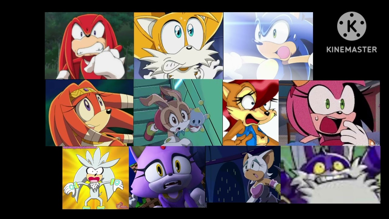 Scream knuckles the echidna scream Tails the Fox scream Sonic scream todos los gritos trolls