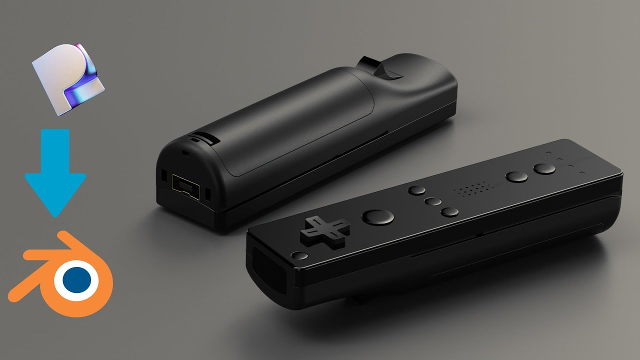 Wii remote controller 3D - From Plasticity to Blender