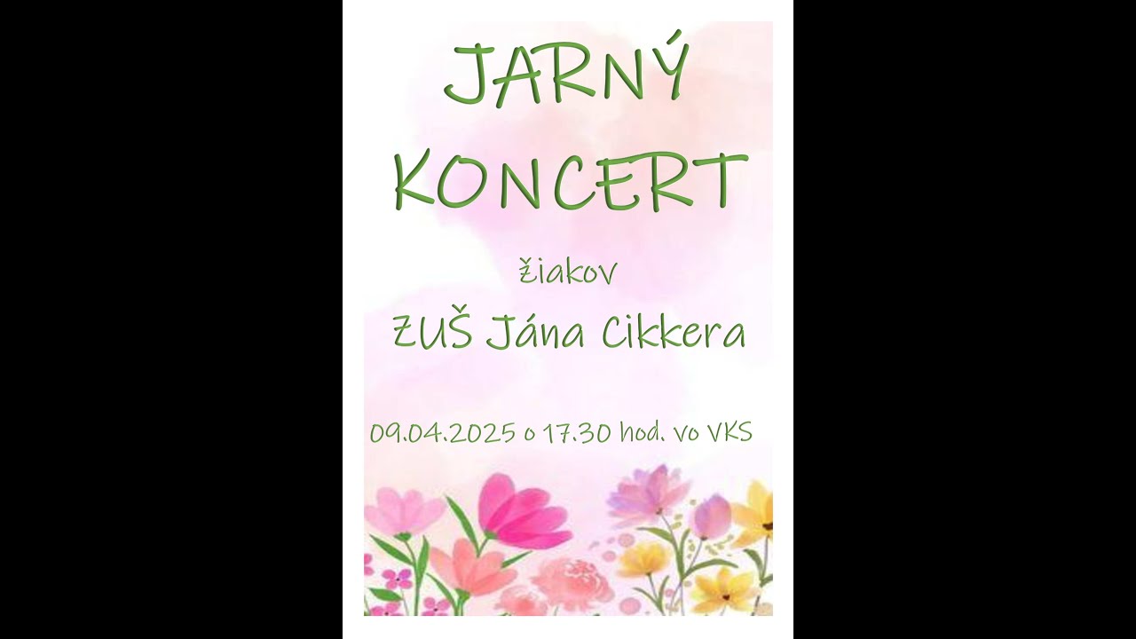 ZUŠ J. Cikkera Banská Bystrica: Jarný koncert