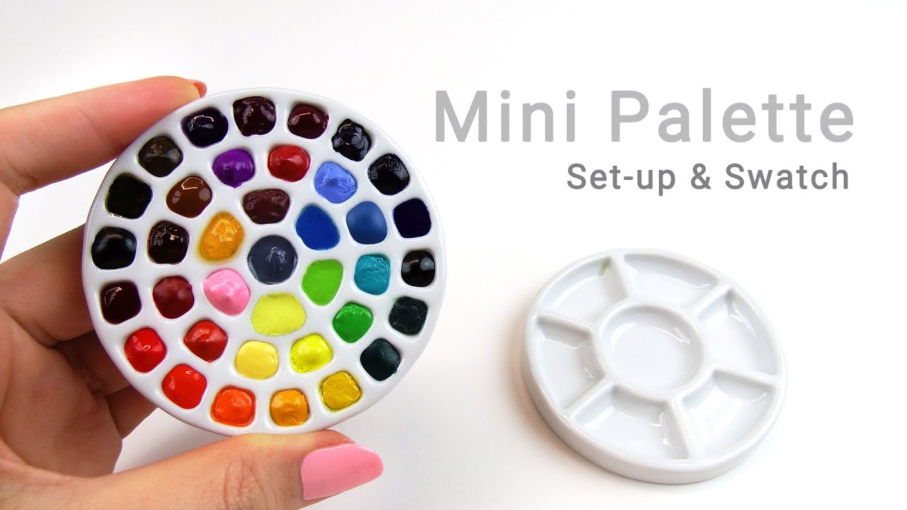 A Super Mini Palette setting up & swatching