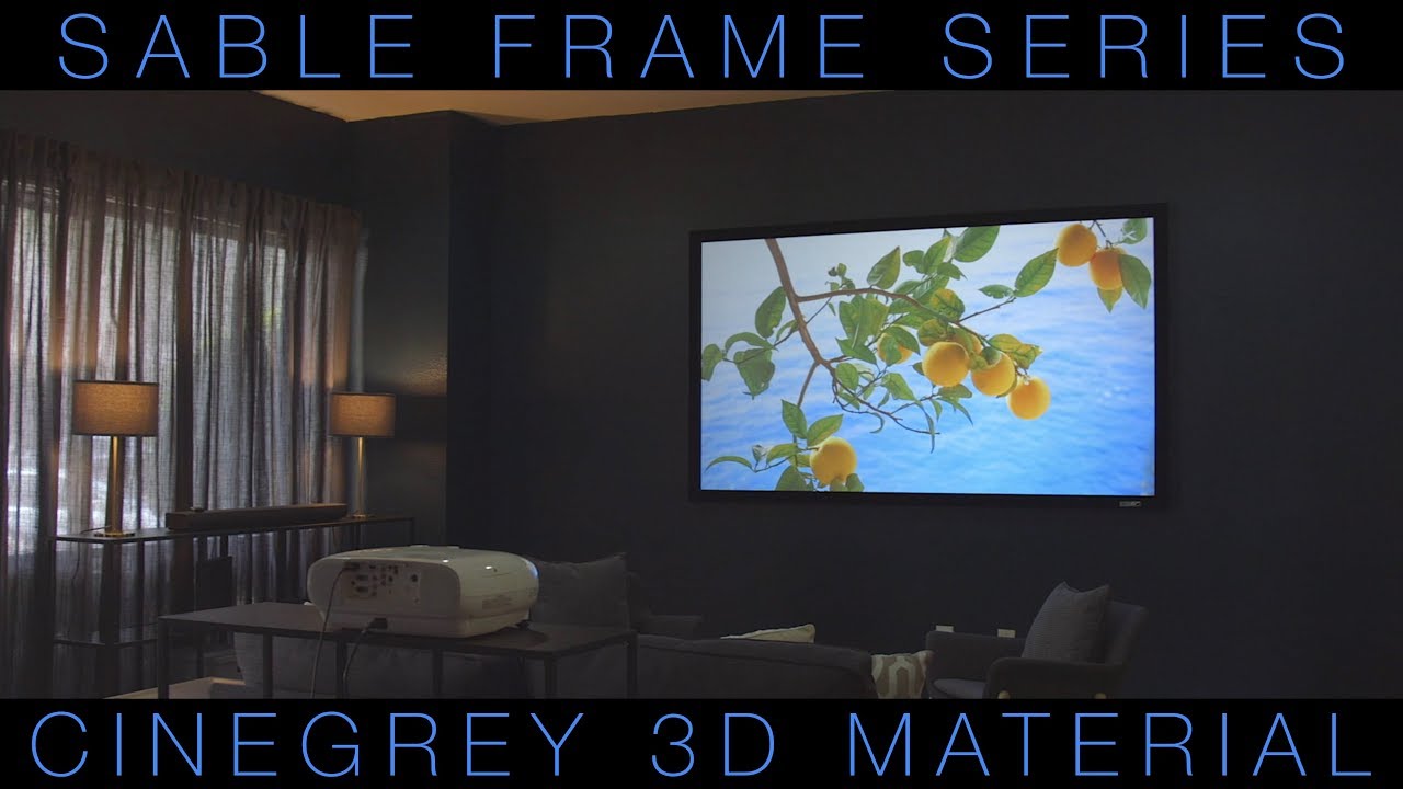 ✅ Sable Frame with CineGrey 3D Front Projection Screen