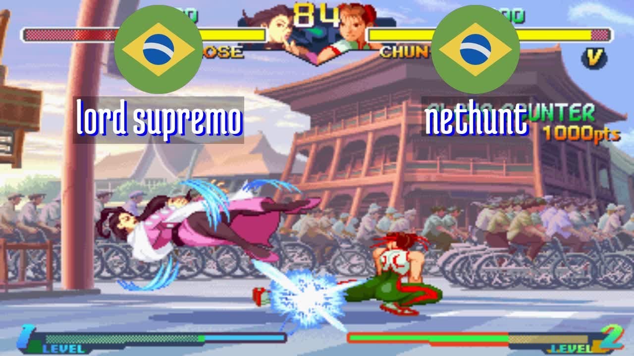 FT10 @sfa2u: lord supremo (BR) vs nethunt (BR) [Street Fighter Alpha 2 sfa2 Fightcade] Jan 27