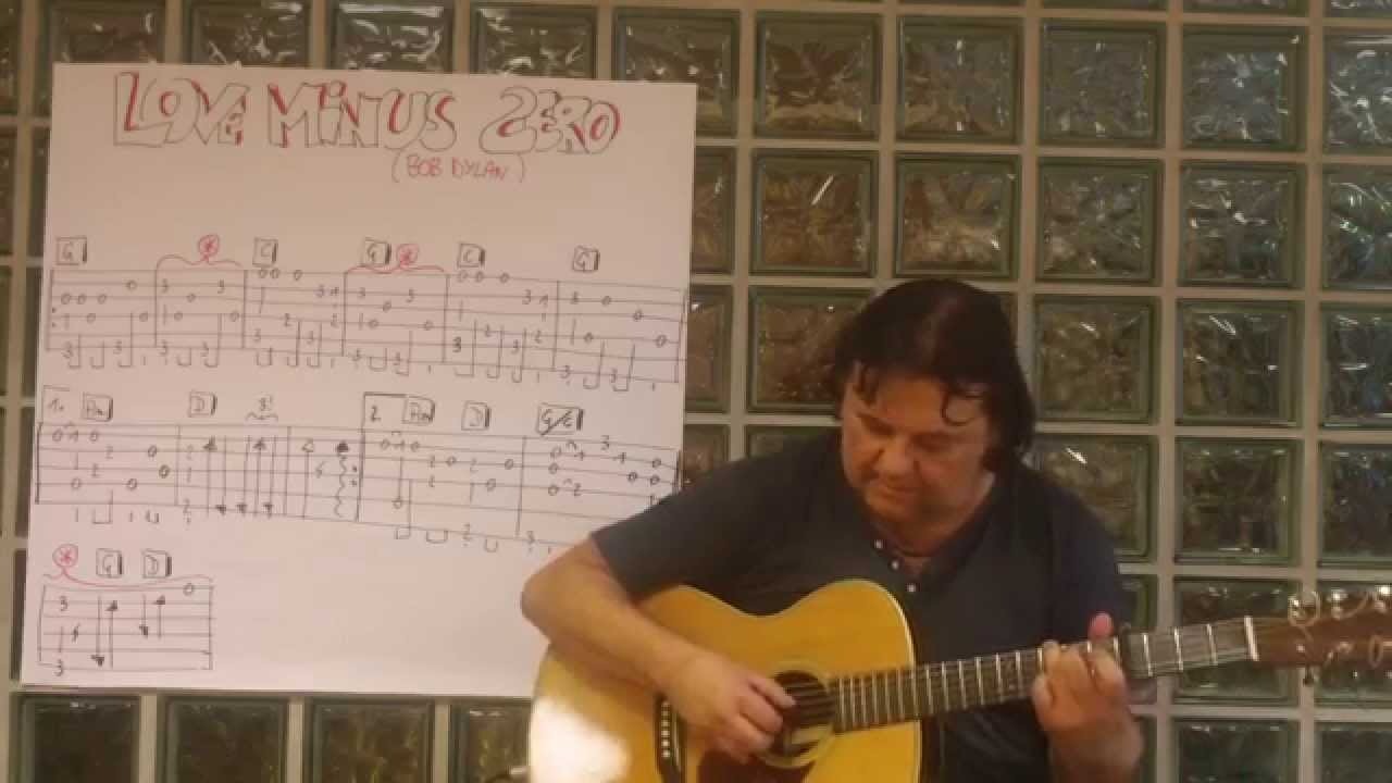 Fingerstyle Guitar Lesson #31: LOVE MINUS ZERO (Bob Dylan)