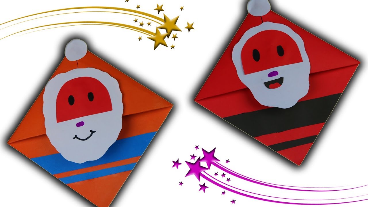 Christmas Origami Easy SANTA CLAUS | Popular Craft | Christmas Bookmarks To Make