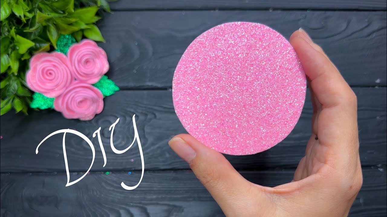 Всего 1 круг! ЛЕГКИЙ Способ сделать Розу! Цветы из фоамирана