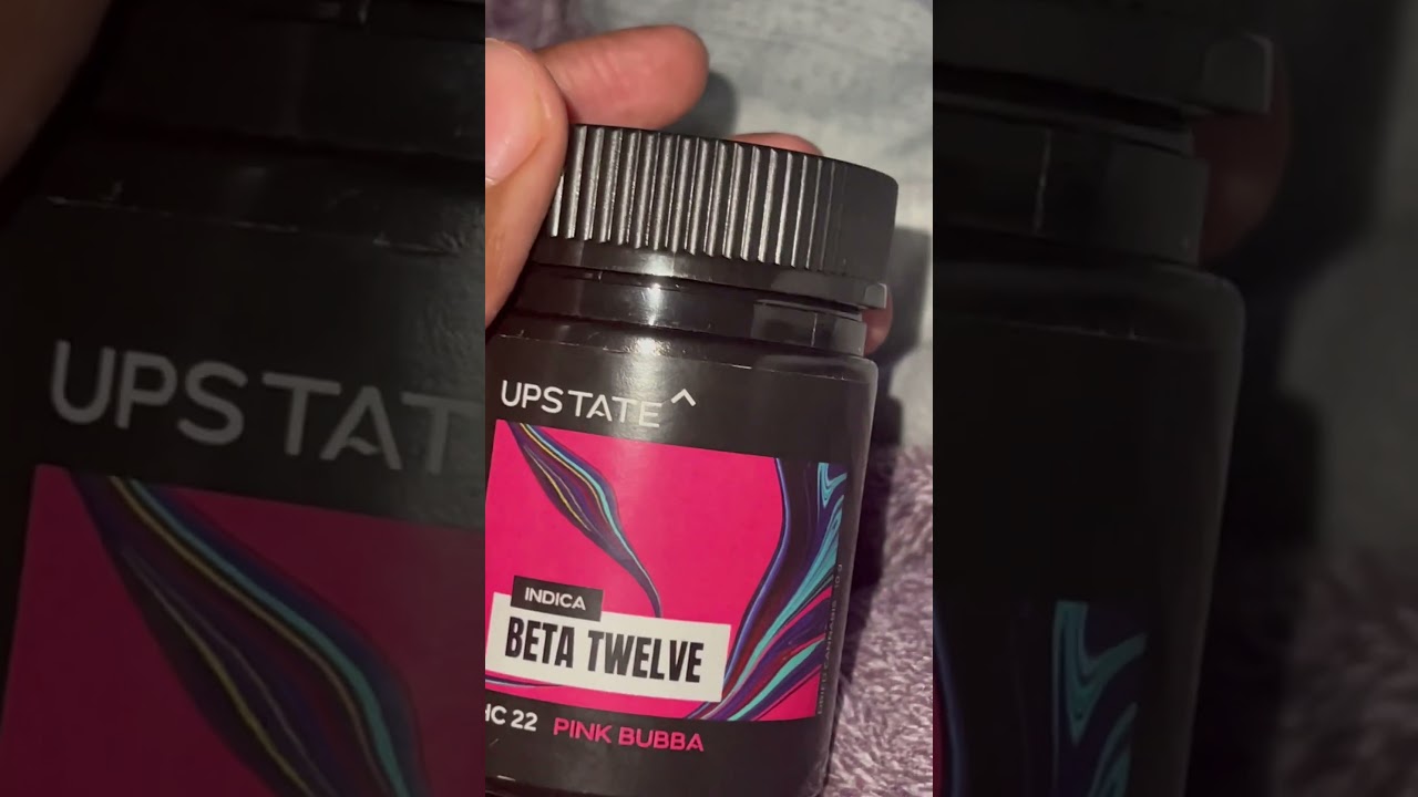 Upstate beta twelve( pink bubba) 22% thc weed night time indica strain taste review#indica #upstate