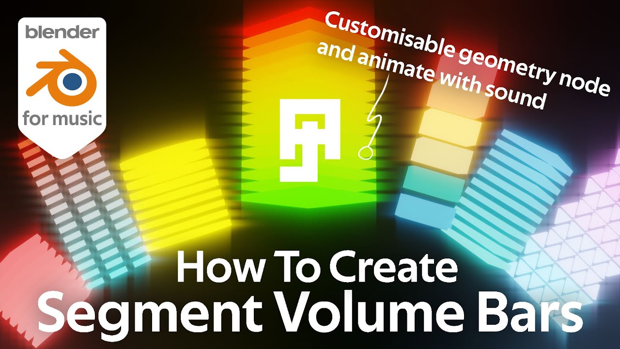 Blender 3D for music - Making Customisable Volume Bars and Animating them with Sound