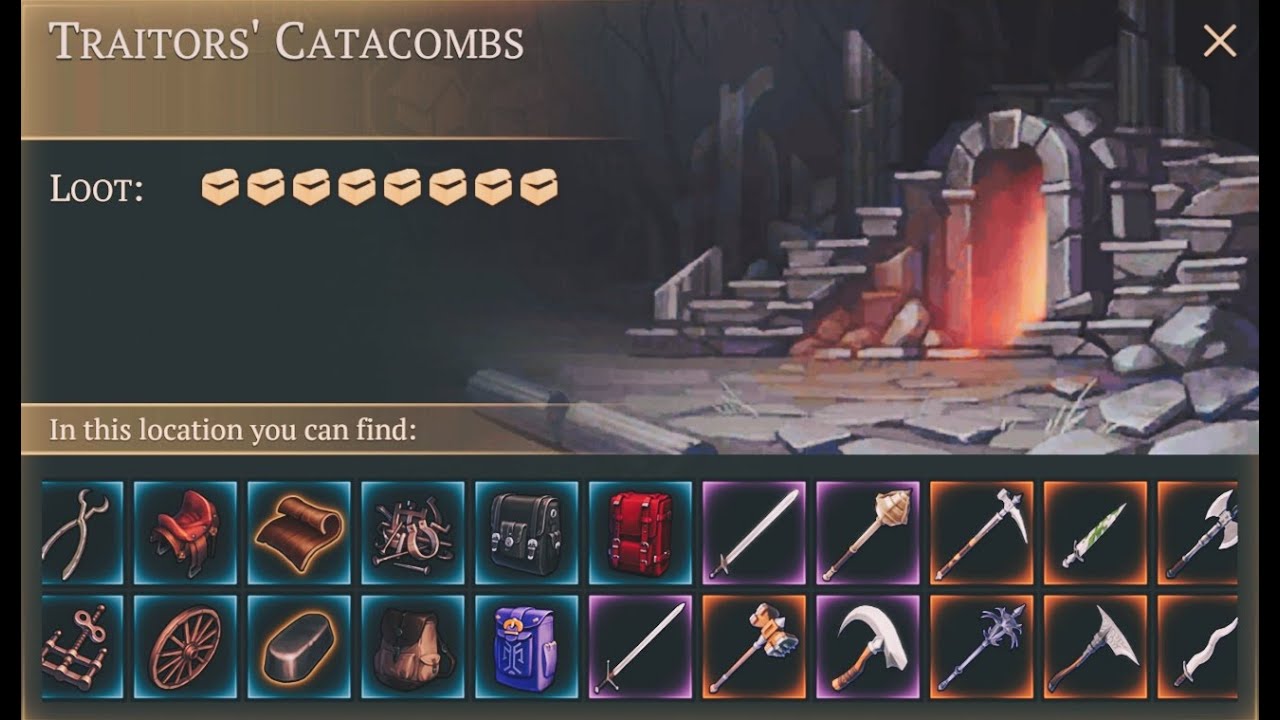 Grim Soul: Survival | Traitors' Catacombs (Floor 5, Wave 15 Loot)