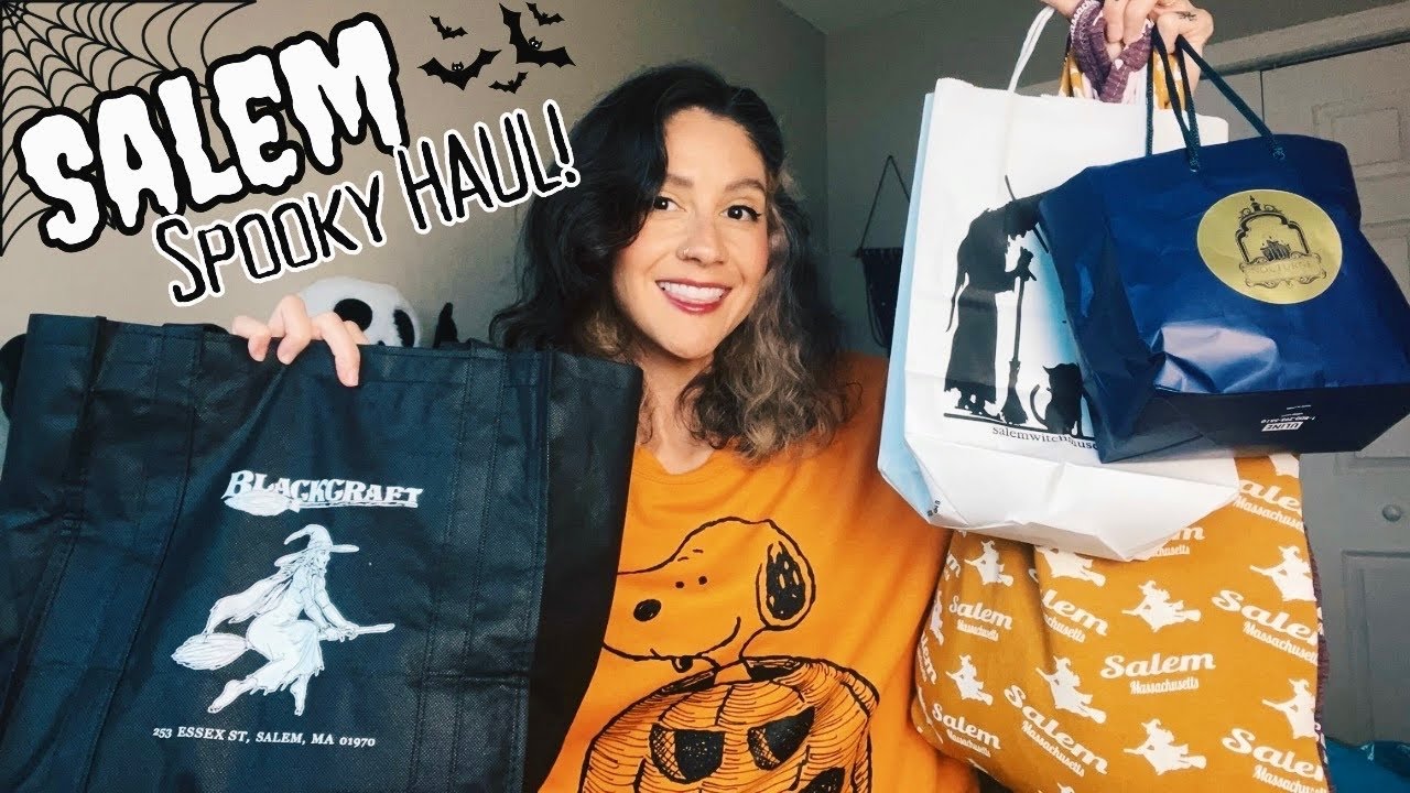 Spooky SALEM Haul!🎃 Everything I Bought from Witch City + Roadtrip Recap!🖤✨