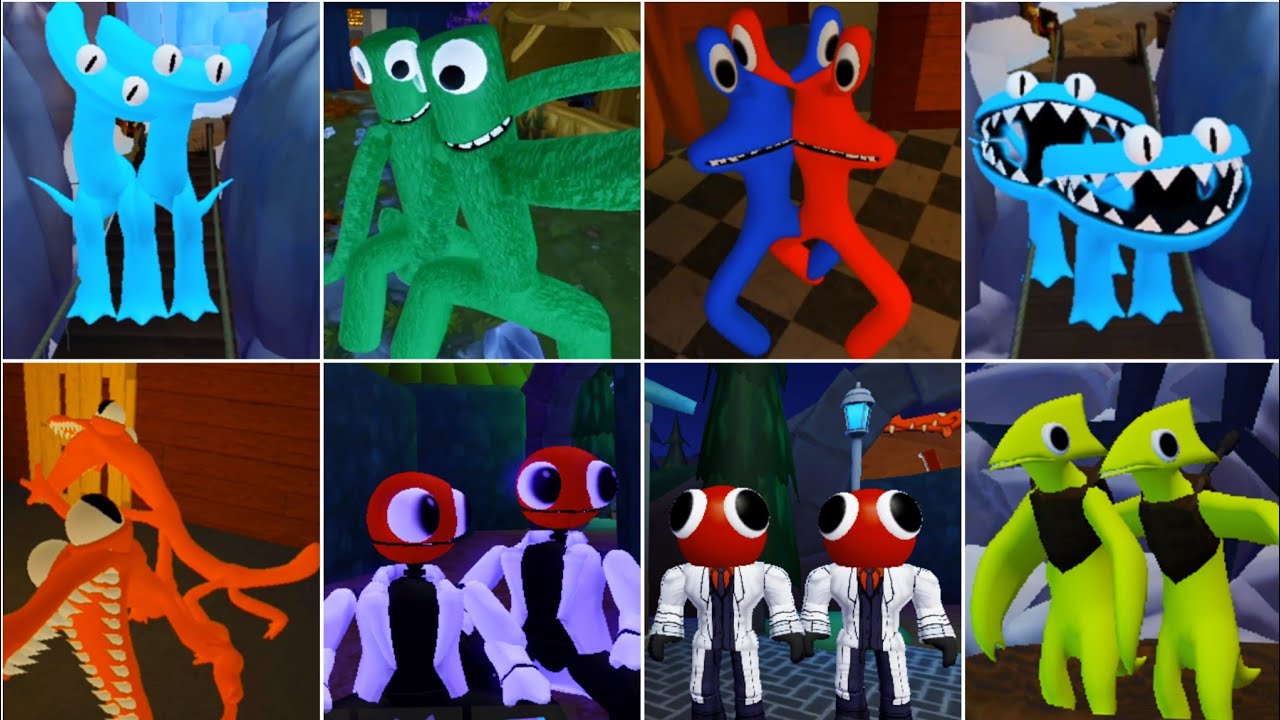 ACCURET ROLLPLAY VS ORIGINAL JUMPSCARE 🌈 RAINBOW FRIENDS CHAPTER 2 
