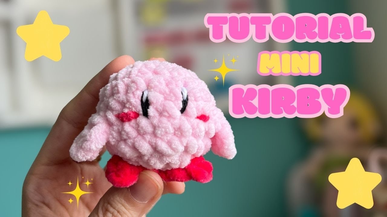 💖⭐Cómo tejer un Mini Kirby a crochet | Amigurumi paso a paso