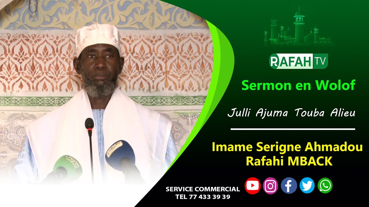 Khoutba S Ahmadou Rafahi Mbacke du 05 Septembre 2025 : Rafetal Sa Digénte ak Nit yi..