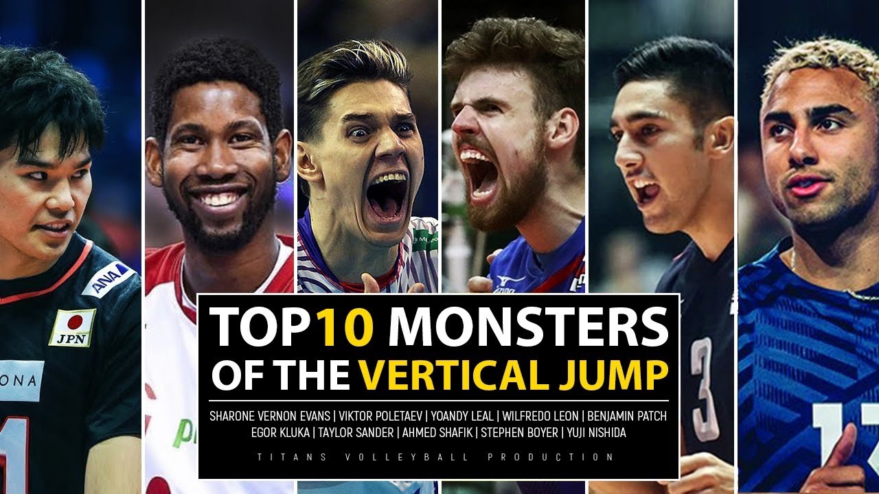 Top 10 Monsters of the Vertical Jump | Volleyball | Greatest Plays of All - Time