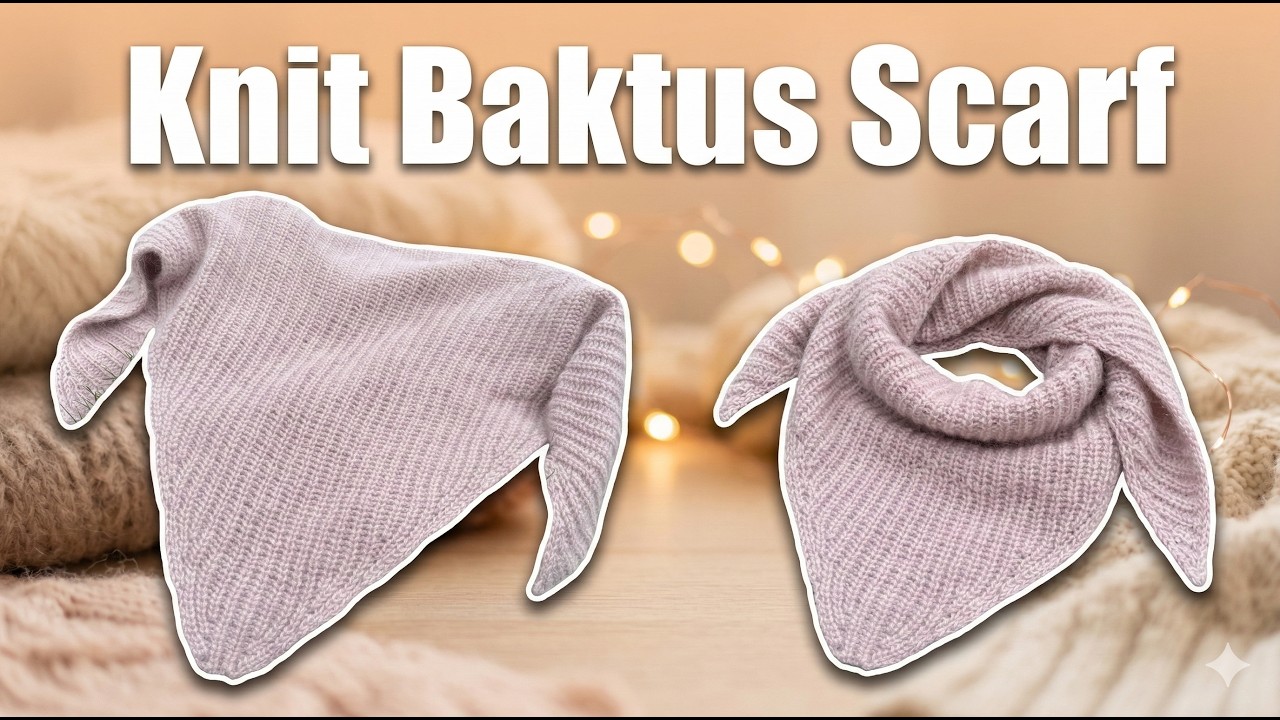 Knit Baktus Scarf