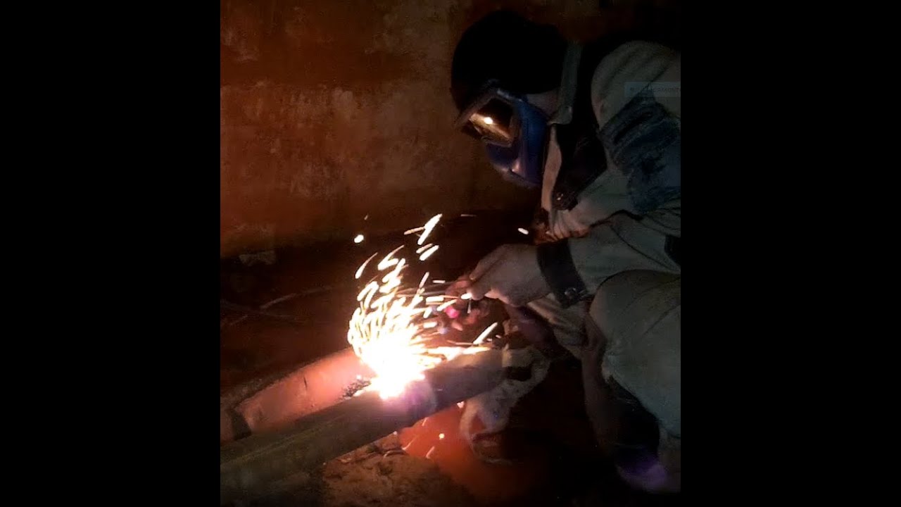 Газосварка ЖКХ  Ввод отопления Gas welding in housing and communal services