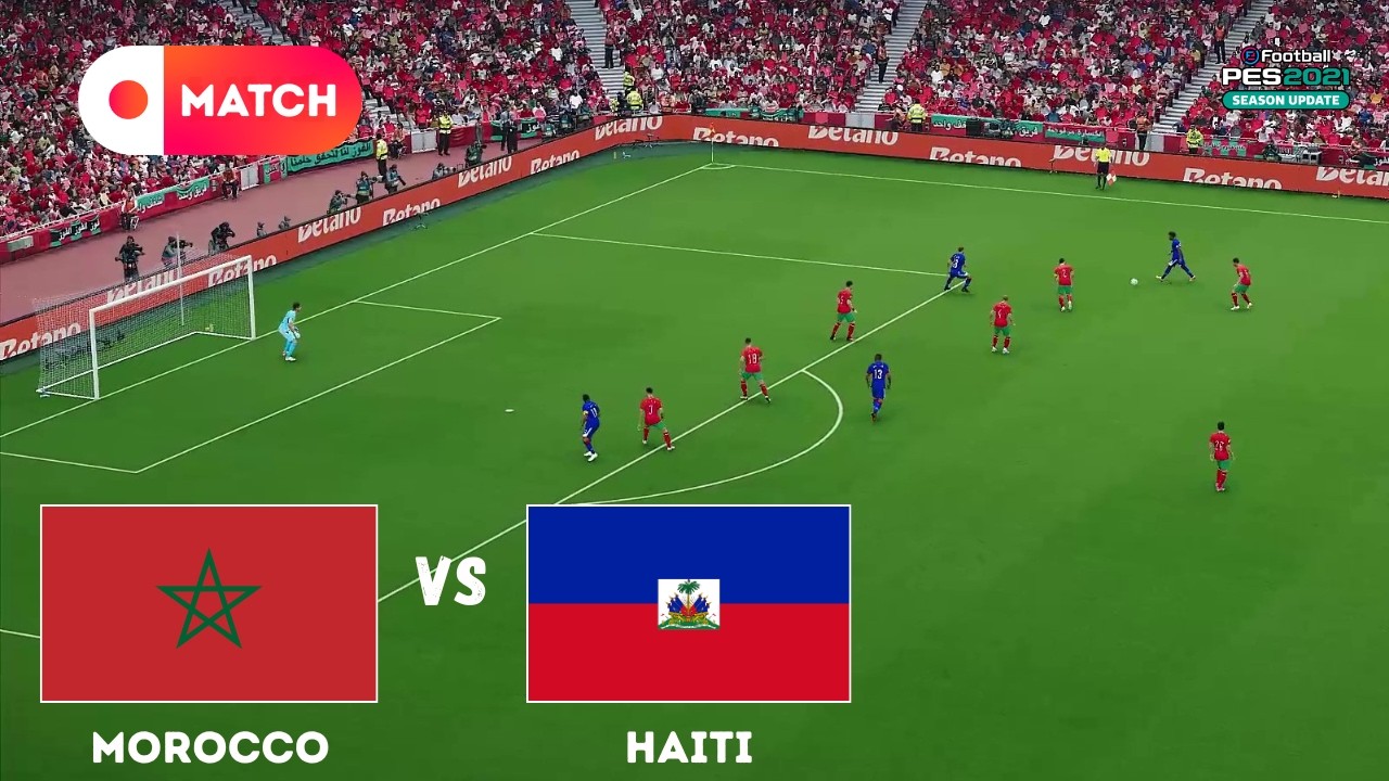 HAITI vs MOROCCO | World Cup 2026 Match Simulation | eFootball PES 21 Gameplay