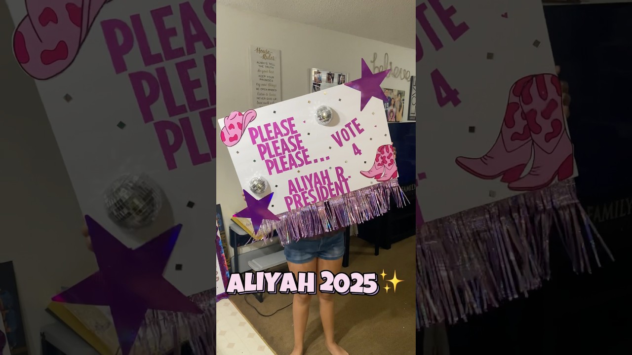 Student Council Posters 2025✨#studentcouncil #diy #poster #jrhigh